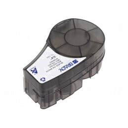 Bandă Autoadezivă Albă cu Caracter Negru 19,1mm x 6,4m | Electronic-mag.ro | Componente Electronice