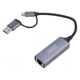 Adaptor USB la Ethernet Rapid USB 3.1 Gri 0,15m | Electronic-mag.ro | Componente Electronice
