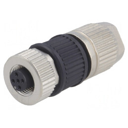 Mufă M12 5P Mamă IDC pe Cablu | Electronic-mag.ro | Componente Electronice