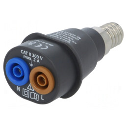 Adaptor | 4mm | Bolţ: E14 | ADPTR-E14-EUR