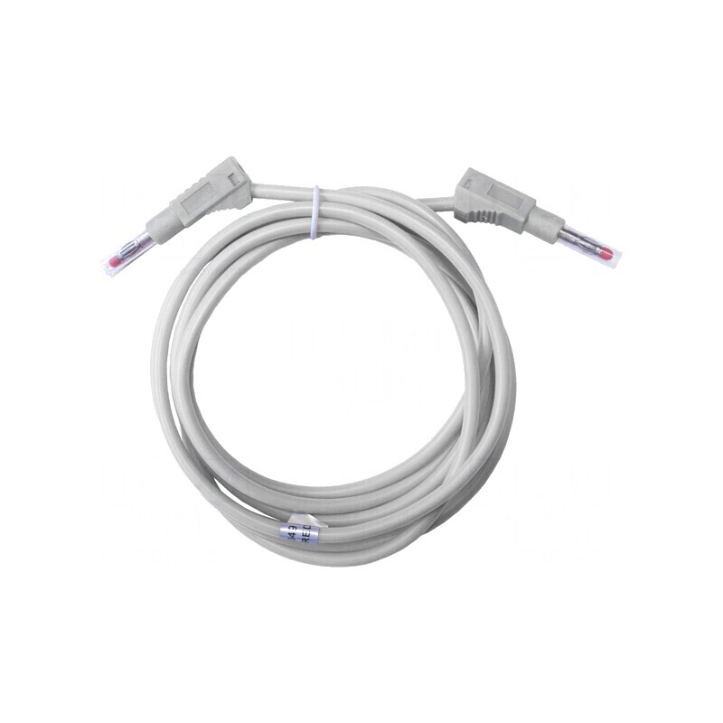 Cablu de măsurare 45A mufă banană 4 mm albă | Electronic-mag.ro | Componente Electronice