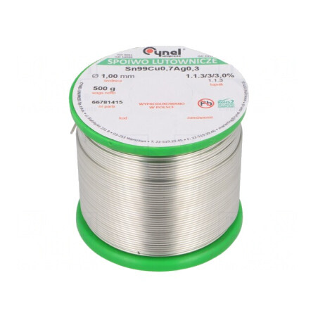 Sârmă de lipit fără plumb 1mm 500g | Electronic-mag.ro | Componente Electronice