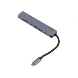 Adaptor USB 3.0 Power Delivery (PD) Negru-Gri 5Gbps | Electronic-mag.ro | Componente Electronice
