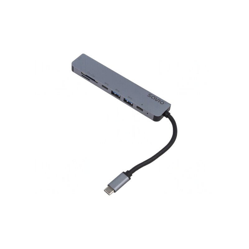 Adaptor USB 3.0 Power Delivery (PD) Negru-Gri 5Gbps | Electronic-mag.ro | Componente Electronice