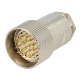 Conector M27 Mufă Tată Lipire pe Cablu 21 PIN 6,5-16mm | Electronic-mag.ro | Componente Electronice