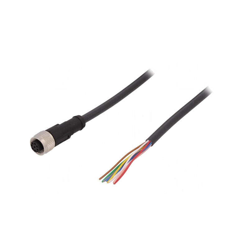 Cablu Conectare M12 8-PIN 10m 30VAC 4A | Electronic-mag.ro | Componente Electronice