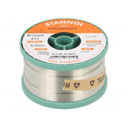 Sârmă de lipit fără plumb 0,7mm 250g | Electronic-mag.ro | Componente Electronice