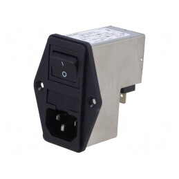 Conector Alimentare AC Soclu Tată 2A 250VAC IEC 60320