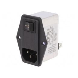 Conector Alimentare AC Soclu Tată 6A 250V 1,6mH RIS0622H2 | Electronic-mag.ro | Componente Electronice