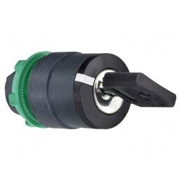 Comutator rotativ cu cheie 22mm 2 poziții negru ZB5AG212 | Electronic-mag.ro | Componente Electronice