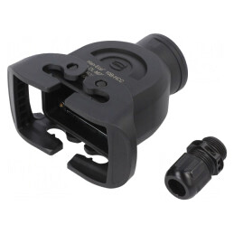 Carcasă pentru conectori HDC Han-Eco B 10B dreaptă | Electronic-mag.ro | Componente Electronice
