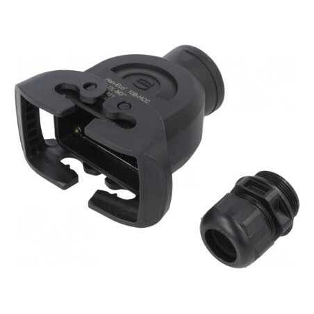 Carcasă pentru Conectori HDC Han-Eco B 10B Drept | Electronic-mag.ro | Componente Electronice