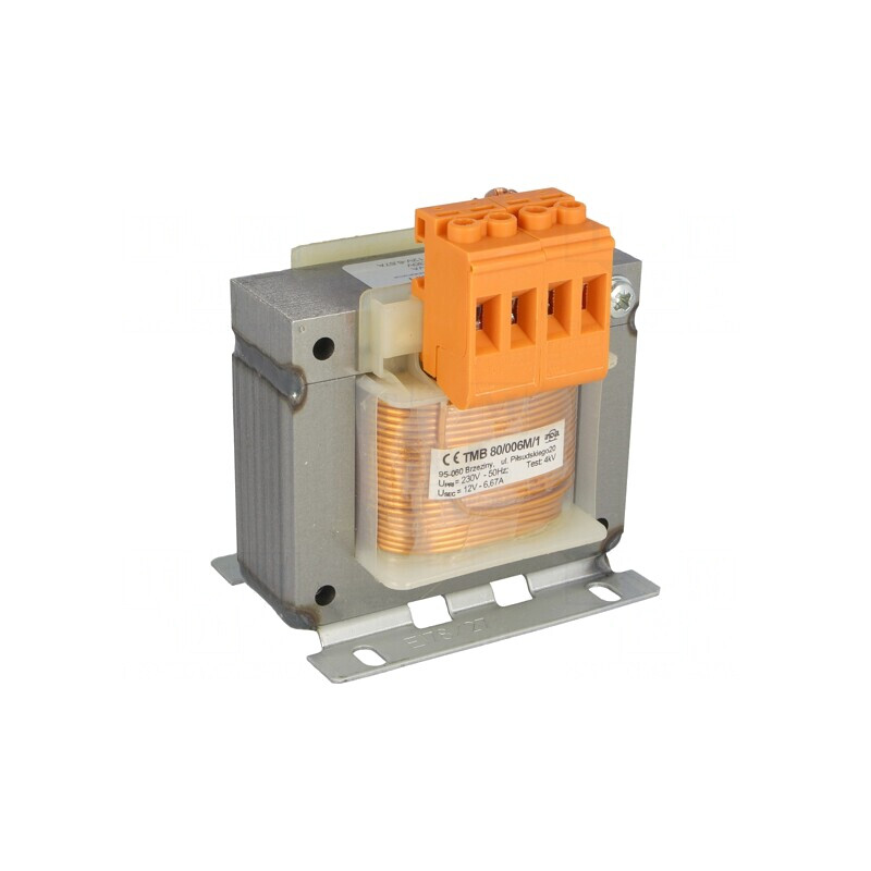 Transformator de alimentare 80VA 230V AC la 12V cu cleme | Electronic-mag.ro | Componente Electronice