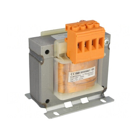 Transformator de alimentare 80VA 230V AC la 12V cu cleme | Electronic-mag.ro | Componente Electronice