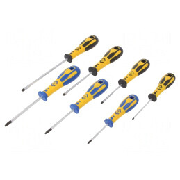 Kit Şurubelniţe Pozidriv şi Plată 7 Bucăţi | Electronic-mag.ro | Componente Electronice