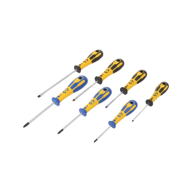 Kit Şurubelniţe Pozidriv şi Plată 7 Bucăţi | Electronic-mag.ro | Componente Electronice