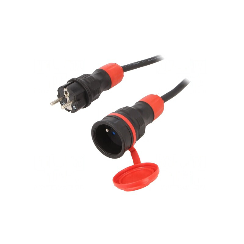 Prelungitor alimentare negru 10m 16A | Electronic-mag.ro | Componente Electronice