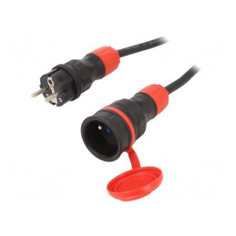 Prelungitor alimentare negru 10m 16A | Electronic-mag.ro | Componente Electronice
