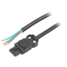 Cablu de alimentare negru 3m 120-230V