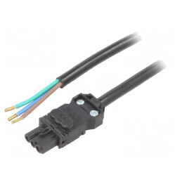 Cablu de alimentare negru 3m 120-230V | Electronic-mag.ro | Componente Electronice