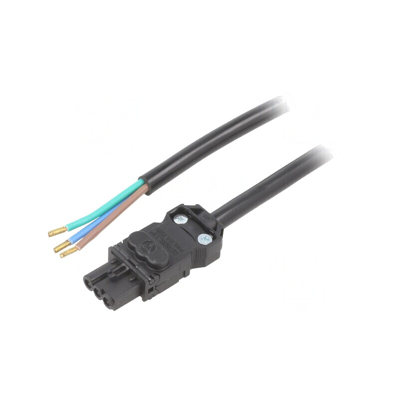 Cablu de alimentare negru 3m 120-230V | Electronic-mag.ro | Componente Electronice