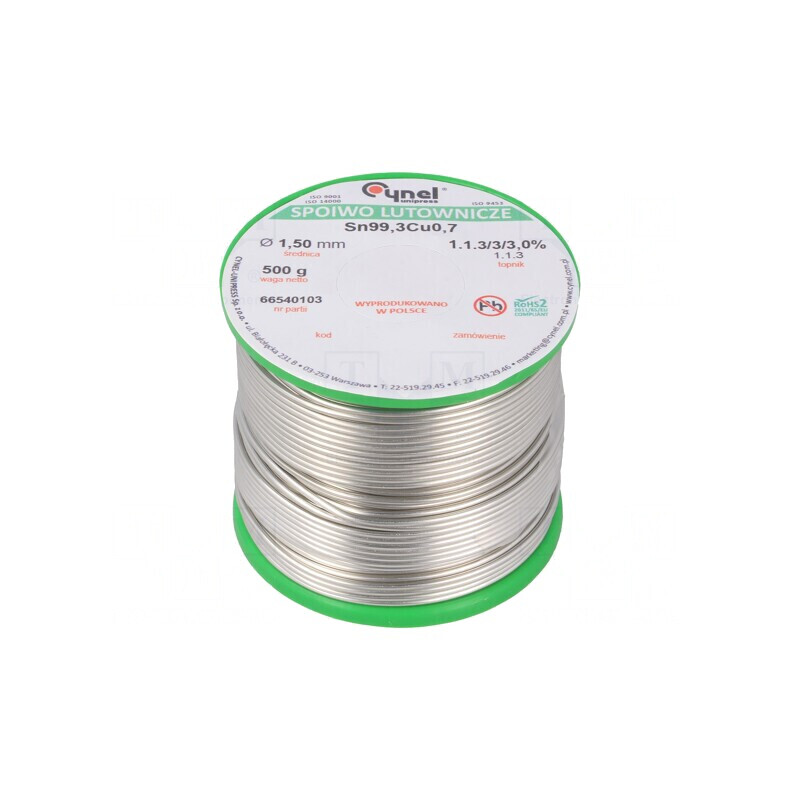 Sârmă de lipit fără plumb 1,5mm 500g | Electronic-mag.ro | Componente Electronice Sârmă de lipit fără plumb 1,5mm 500g | Electronic-mag.ro | Componente Electronice