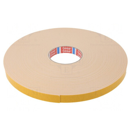 Bandă de Fixare Dublă Acril Albă 19mm x 50m | Electronic-mag.ro | Componente Electronice