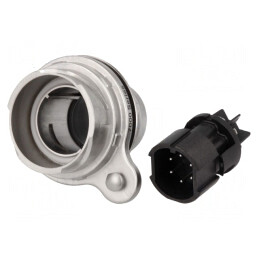 Conector Circular Soclu Tată 6 PIN Nichelat Buccaneer 7000 | Electronic-mag.ro | Componente Electronice