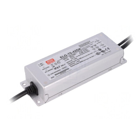 Alimentator LED 75W 42VDC 1.8A DALI ELG-75-42DA | Electronic-mag.ro | Componente Electronice