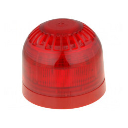 Semnalizator LED Roșu Luminos și Acustic 17-60VDC IP21 | Electronic-mag.ro | Componente Electronice