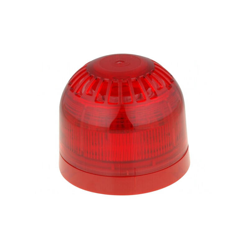 Semnalizator LED Roșu Luminos și Acustic 17-60VDC IP21 | Electronic-mag.ro | Componente Electronice