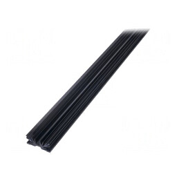 Radiator extrudat cu aripioare TO220 negru 1000mm x 54mm | Electronic-mag.ro | Componente Electronice