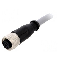 Mufă M12 Mamă 12PIN 5m DeviceNet/CANopen Drept | Electronic-mag.ro | Componente Electronice