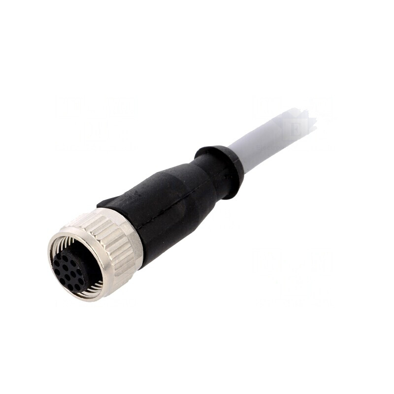Mufă M12 Mamă 12PIN 5m DeviceNet/CANopen Drept | Electronic-mag.ro | Componente Electronice
