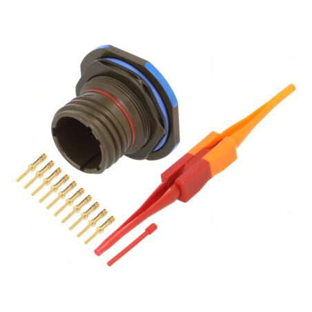 Conector militar dimensiune 13 MIL-DTL-38999 Series III oliv | Electronic-mag.ro | Componente Electronice