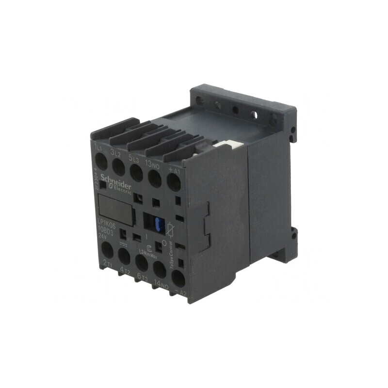 Contactor 3P NO 24VDC 6A cu 3 Contacte Auxiliare NO | Electronic-mag.ro | Componente Electronice