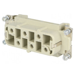 Conector HDC Inserturi Contact Mamă 6P+PE | Electronic-mag.ro | Componente Electronice