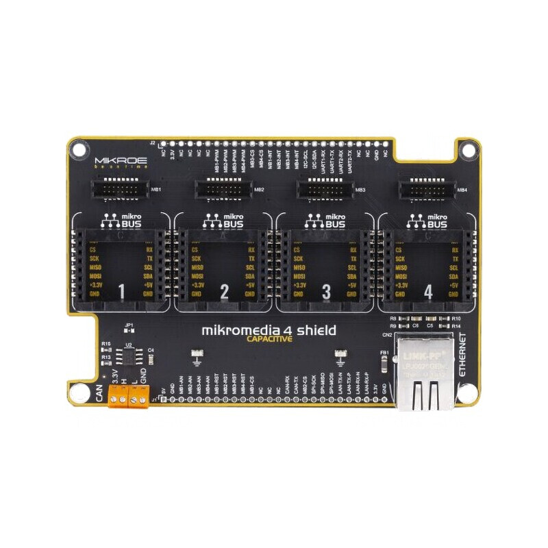 Expander Placă Prototip Mikromedia 4 Capacitive Shield | Electronic-mag.ro | Componente Electronice