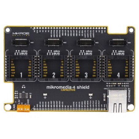 Expander Placă Prototip Mikromedia 4 Capacitive Shield | Electronic-mag.ro | Componente Electronice