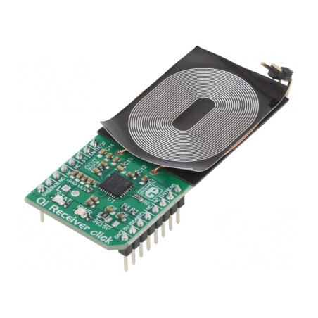 Placă Încărcare Inducție QI Receiver Click 3.3V/5V GPIO I2C | Electronic-mag.ro | Componente Electronice