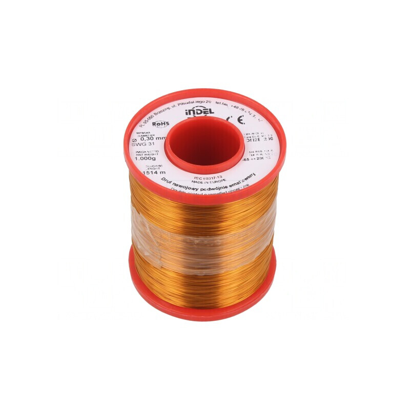 Sârmă dublu emailată 0,3mm 1kg Cu 65-200°C | Electronic-mag.ro | Componente Electronice Sârmă dublu emailată 0,3mm 1kg Cu 65-200°C | Electronic-mag.ro | Componente Electronice