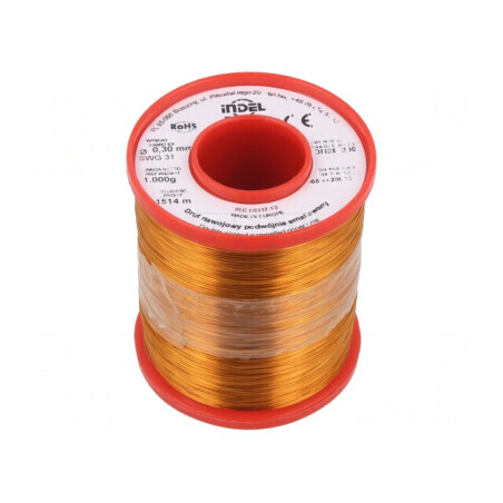 Sârmă dublu emailată 0,3mm 1kg Cu 65-200°C | Electronic-mag.ro | Componente Electronice