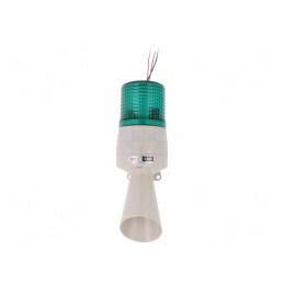 Semnalizator Luminos și Acustic 24VDC Xenon Verde S60ADS | Electronic-mag.ro | Componente Electronice