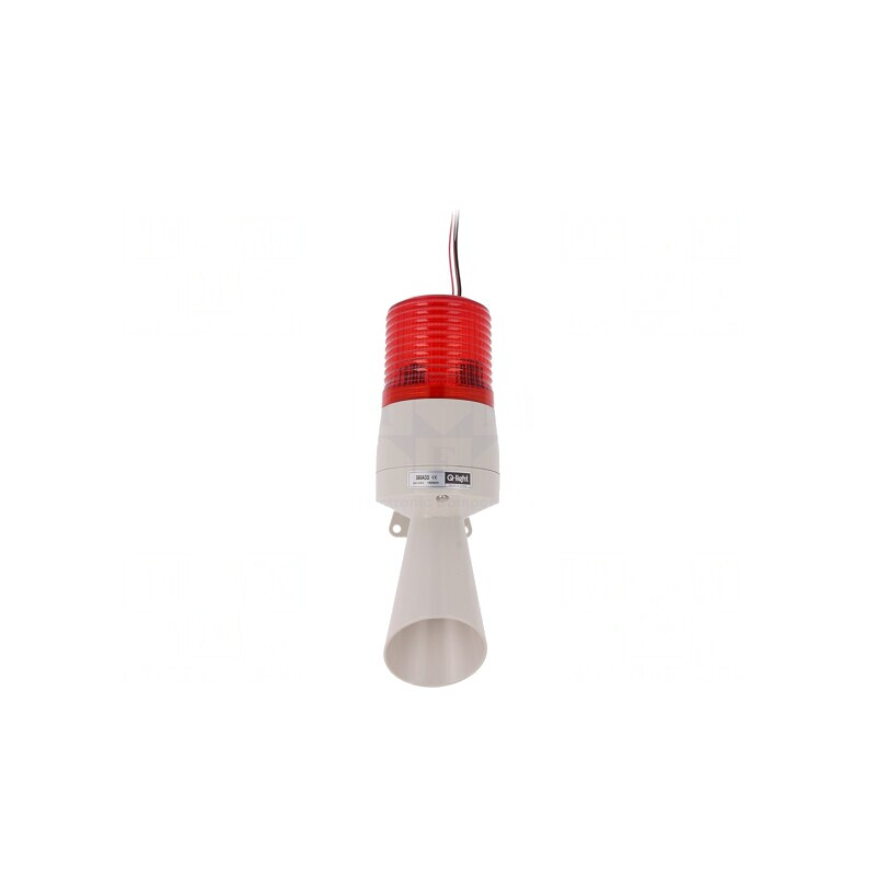 Semnalizator Luminos și Acustic 24VDC cu Xenon Roșu | Electronic-mag.ro | Componente Electronice