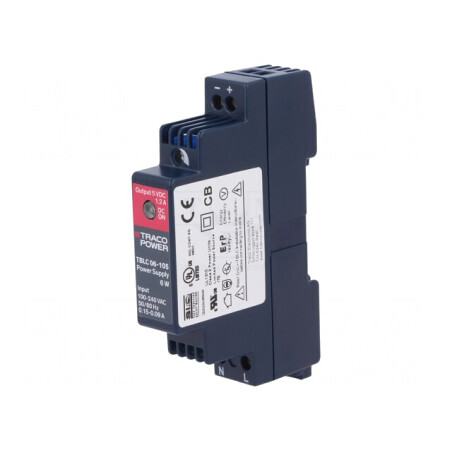 Alimentator 5VDC 1.2A pentru Șină DIN 6W | Electronic-mag.ro | Componente Electronice