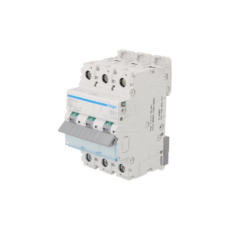 Întrerupător de Supracurent 20A 3 Poli 10kA 230/400V | Electronic-mag.ro | Componente Electronice Întrerupător de Supracurent 20A 3 Poli 10kA 230/400V | Electronic-mag.ro | Componente Electronice