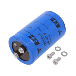 Condensator Electrolitic cu Șurub 47mF 40VDC Ø50x80mm 20% | Electronic-mag.ro | Componente Electronice