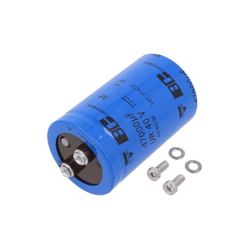 Condensator Electrolitic cu Șurub 47mF 40VDC Ø50x80mm 20% | Electronic-mag.ro | Componente Electronice