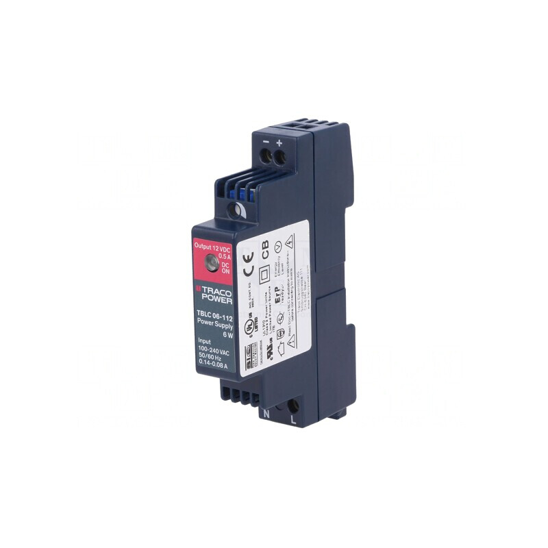 Alimentator Pulsatoriu Șină DIN 12V 0.5A 6W | Electronic-mag.ro | Componente Electronice