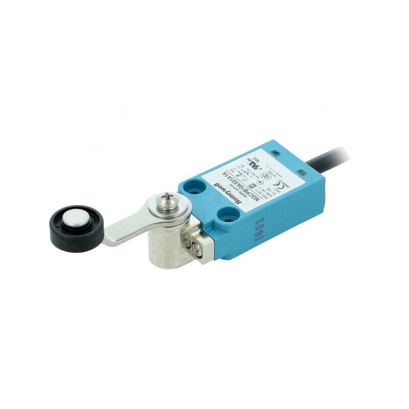 Limitator cursă manetă 40mm cu rolă plastic 18mm 10A | Electronic-mag.ro | Componente Electronice